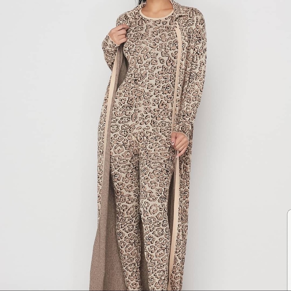 Hera Collection Leopard Jumpsuit and Duster
